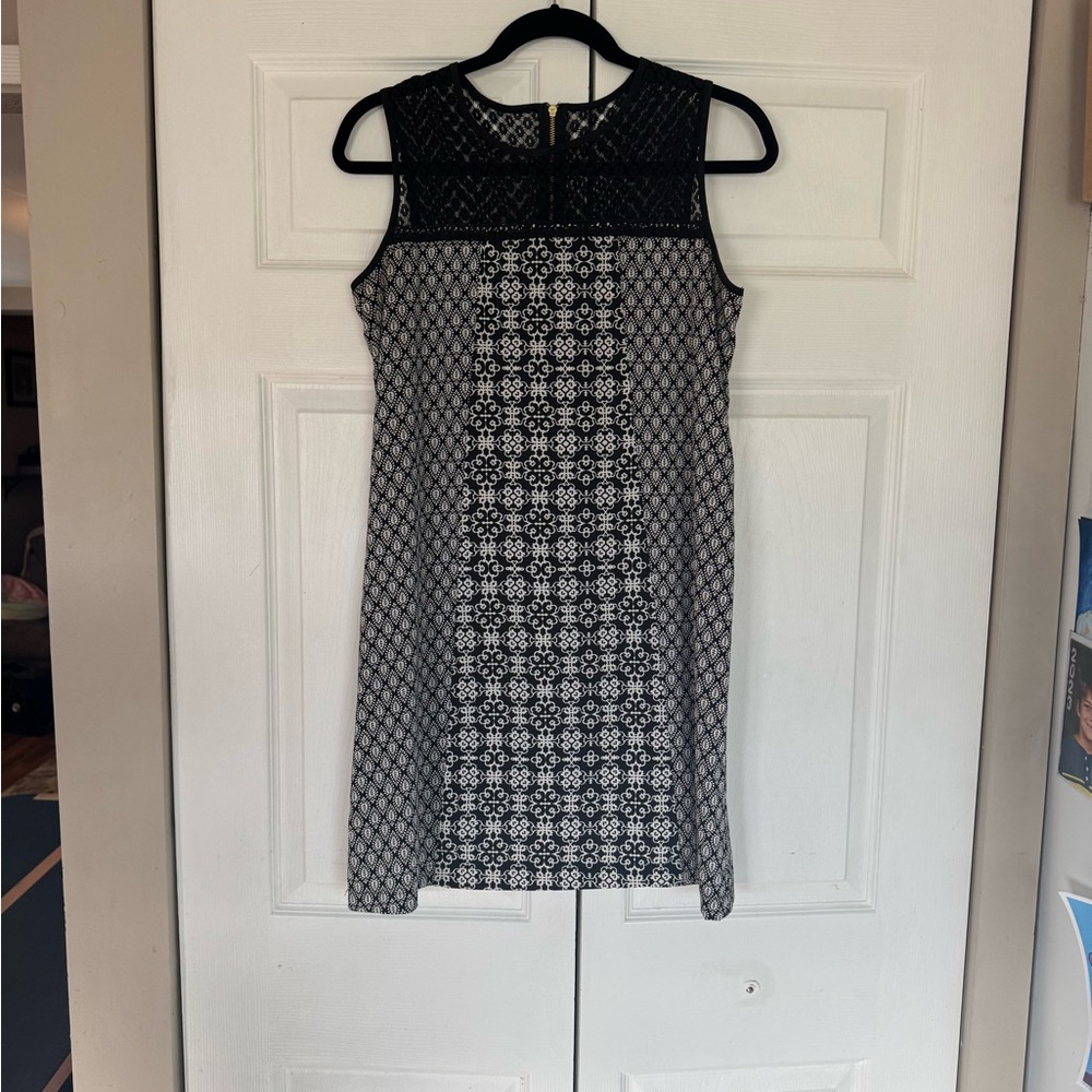 Xhilaration Black and White Patterned Mini Dress